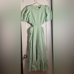 French Connection Light Green Midi Dress
